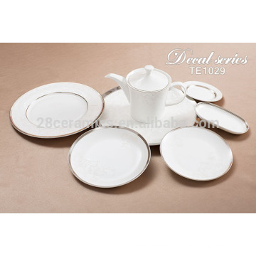 excellent houseware cutlery set , ceramic Italian round plate